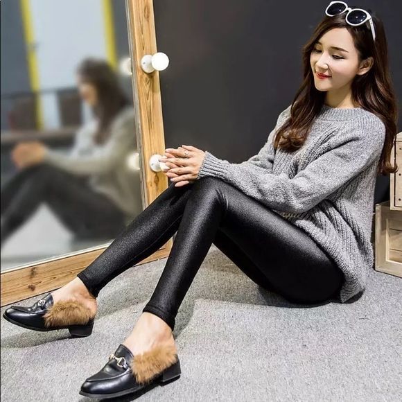 💕 NEW! Therm Legging Leg Warmer Stretchy Pants NWT - Picture 5 of 6